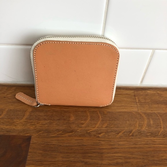 Le Bas veg tan leather small zip wallet - Picture 1 of 3